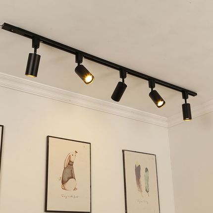 北欧明装LED聚光射灯客厅餐厅背景墙补光灯服装店商用无主灯射灯