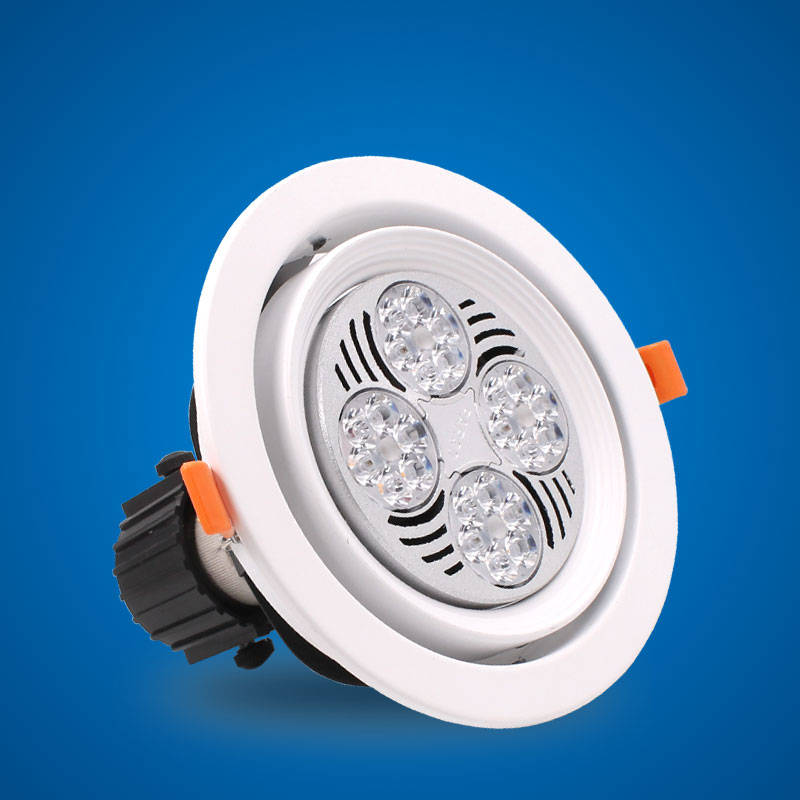 LED射灯嵌入式大摇摆PAR30射灯灯架35W40W天花灯服装店展厅开孔灯