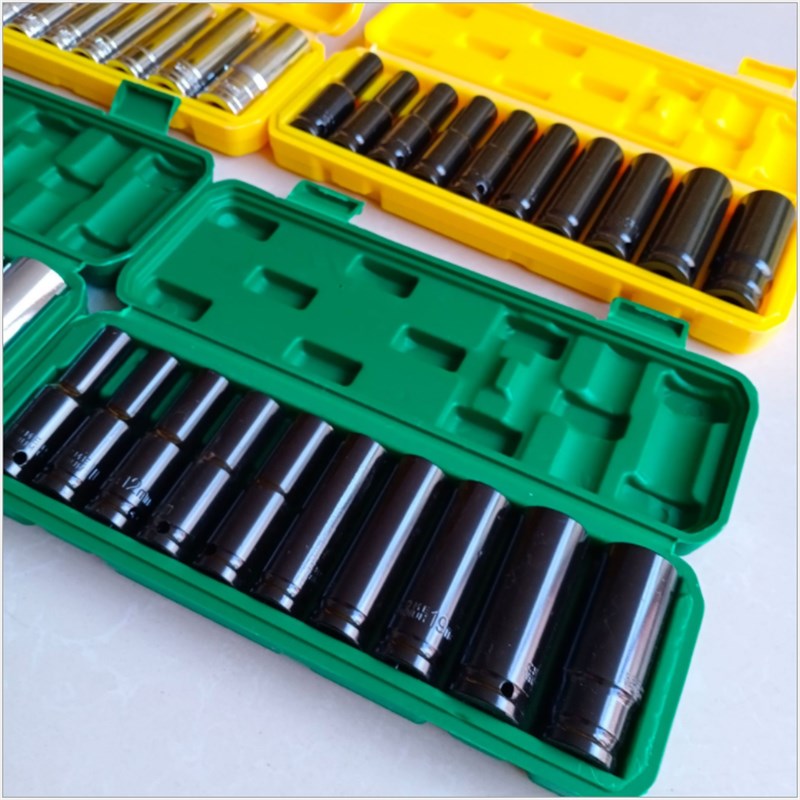 电动扳手套筒头8mm电钻加长风炮小内六角14大飞板手套装22空心型