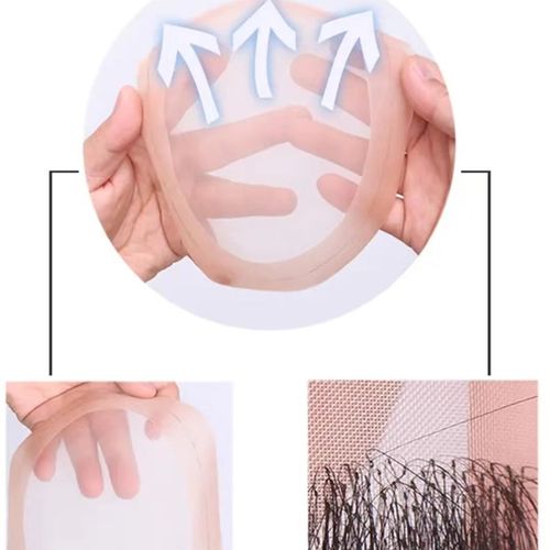 男士假发短发真发隐形头顶补发片全手织真发超薄透气男士补发片