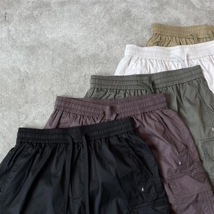 大口袋棉感工装 新款 短裤 时尚 夏季 百搭宽松透气直筒休闲五分裤 男士