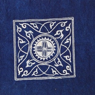 蜡染杯垫定制茶馆杯垫桌旗桌布背景墙装 饰壁挂抱枕背靠坐垫定制