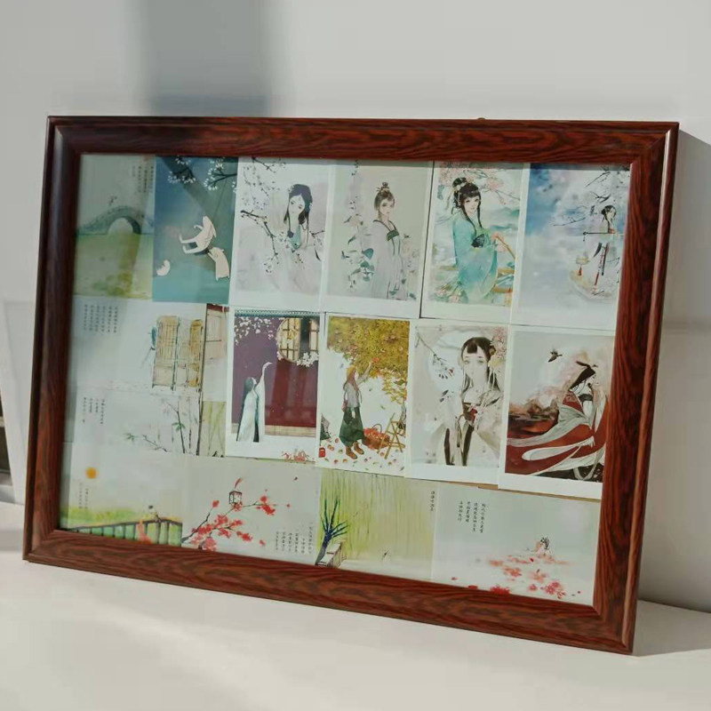 复古老式玻璃相框客厅挂墙放多张小照片送父母新年礼物纪念品画框