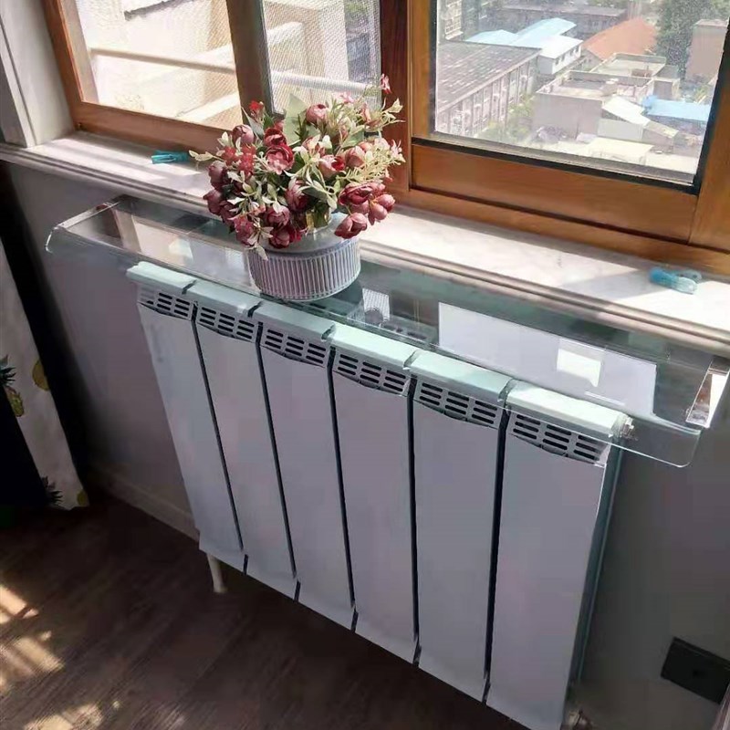 定制暖气片罩遮挡装饰置物板防熏黑挡板隔墙防尘导流罩免打孔老式