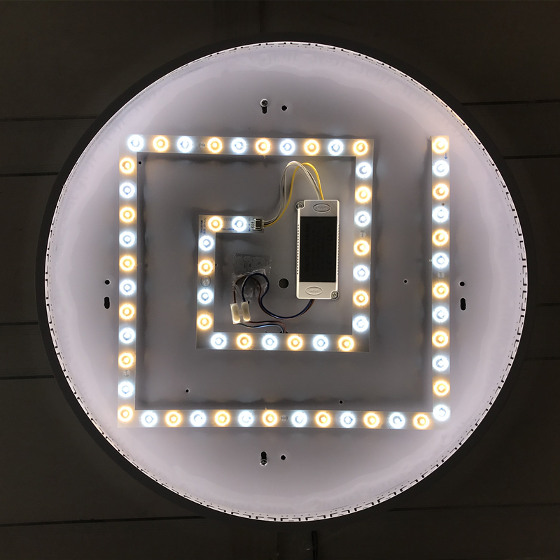 吸顶灯方形led灯芯替换灯片光源三色24w36w灯盘圆形磁吸灯芯灯泡