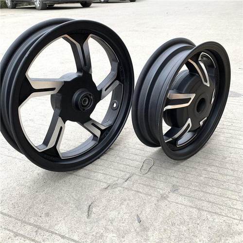 滑板车1GY6悠悠25轮毂轮钢圈悠G悠UU机车台州滑板车6前Y后轮铝圈