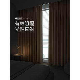 简约ins 20隔25年新款 阳卧窗室帘全遮光遮隔热音阳台挂钩FZ 和风式