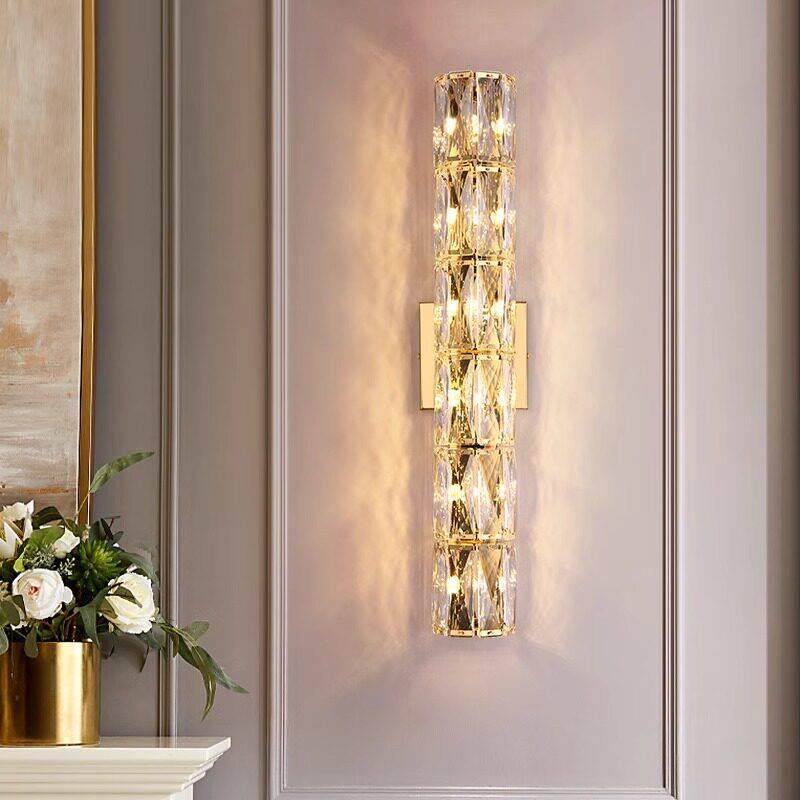 客厅壁灯轻奢水晶电视背景墙KTV包厢酒店别墅卧室床头覆式楼梯灯