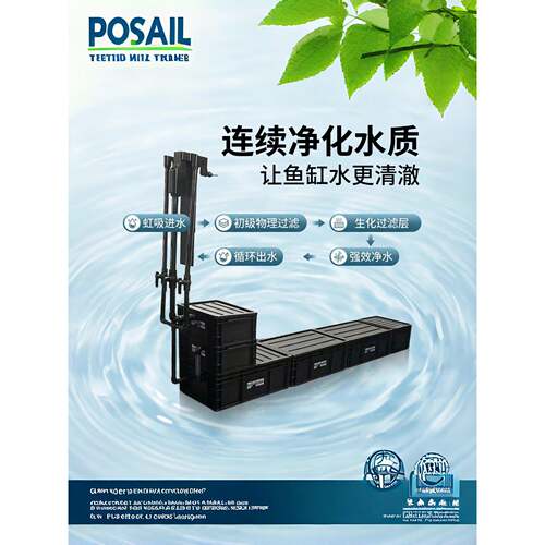 鱼缸不打孔虹吸底滤周转箱海缸过滤设备包含水泵滤棉和滤材一整套