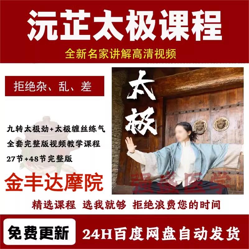 沅y芷太极视频教程三套合集教太极九转太极劲缠丝练气嫡传弟子班