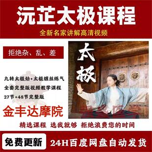 沅y芷太极视频教程三套合集教太极九转太极劲缠丝练气嫡传弟子班
