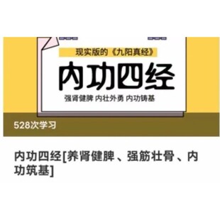 强武内功四经18课+虎尾腿11课养肾健脾强筋壮骨精品教学课程视频