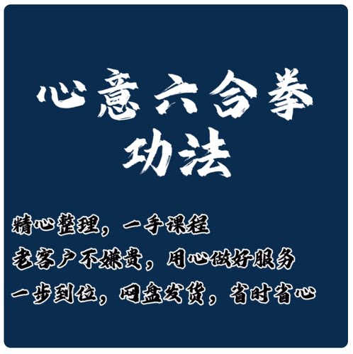 晓x勇心意六合拳三大桩功丹田功视频课程心意拳教学