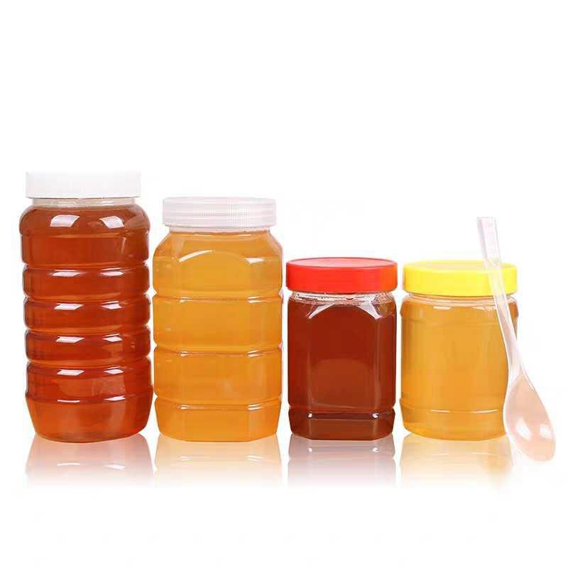 蜂蜜瓶2斤两斤二斤1公斤1000g加厚带内盖蜂蜜塑料瓶方瓶蜂具 包邮