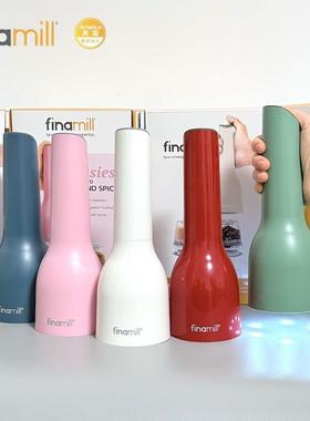 董洁同款美国Finamill全自动单手电动调料研磨器花椒香料黑胡椒瓶