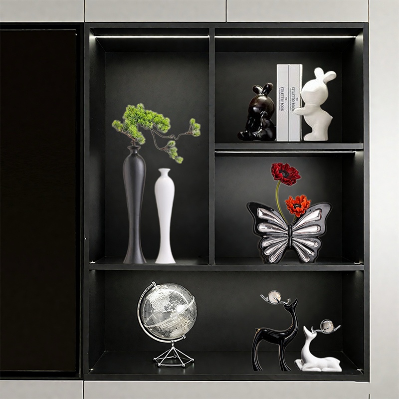 轻奢现代永动机摆件套装简约组合北欧高颜值客厅酒柜电视柜装饰品