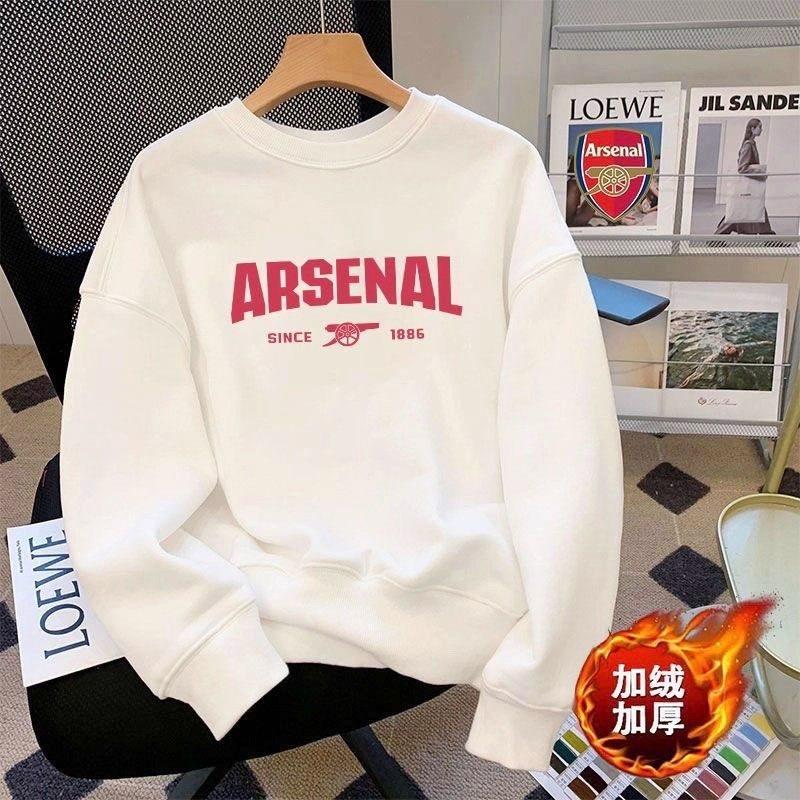 arsenal银狐绒加厚圆领卫衣男女