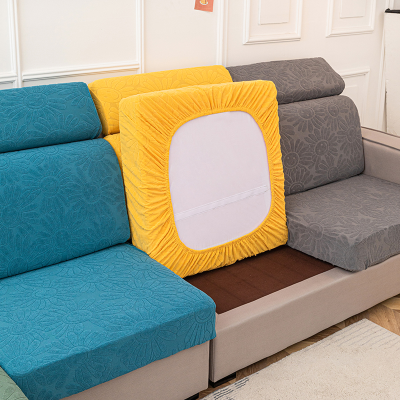 冬季摇粒绒沙发笠防滑四季通用提花全包卍能沙发套罩靠背坐垫套子