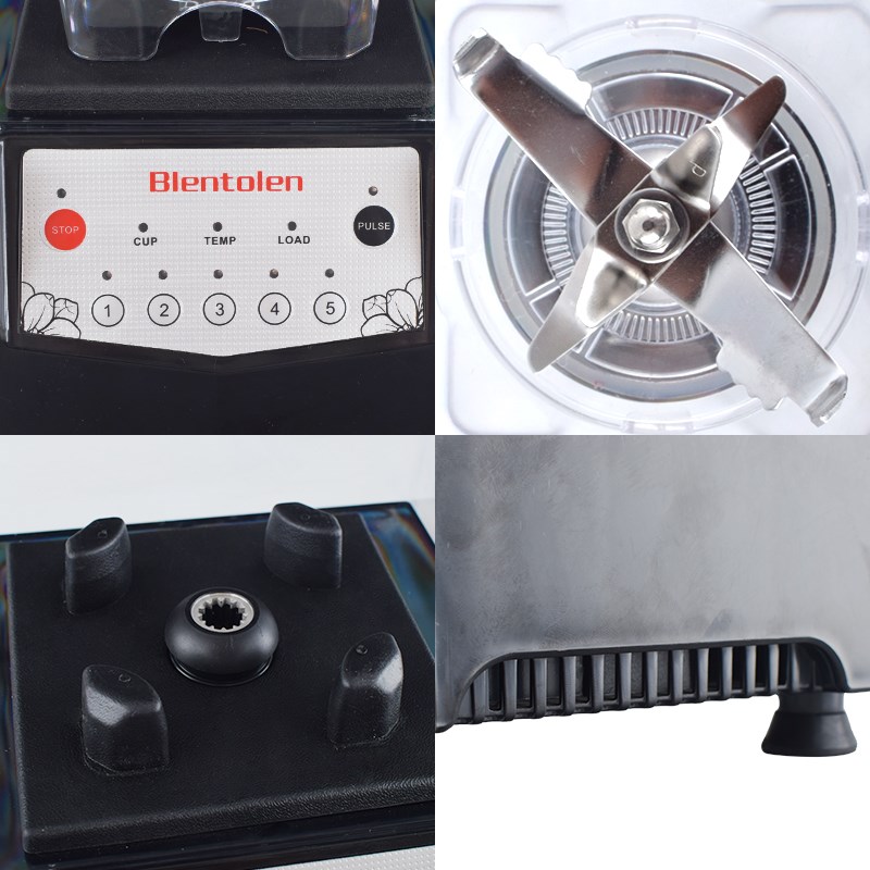 Blentolen沙冰机奶茶店商用ST300冰沙机破壁料理机带罩沙冰料理机