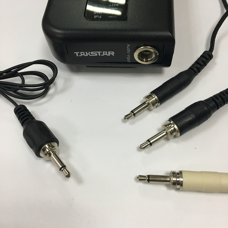 无线发射器用螺纹话筒 接收器头戴式3.5接头带螺旋纹拧口讲解耳麦