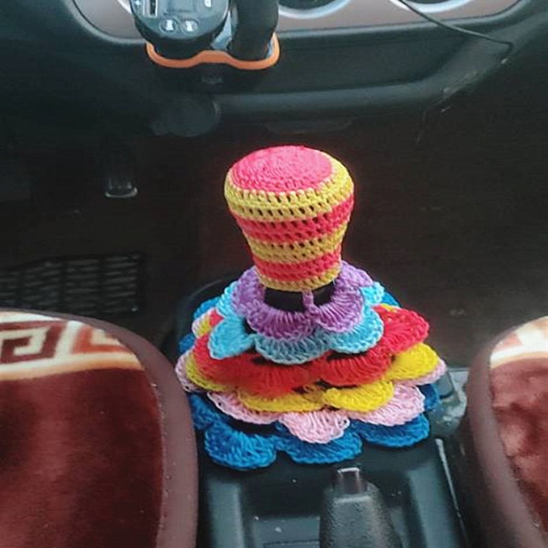 货车挂档套档杆套小车挂档保护套防尘套大小车通用手编档杆装饰套