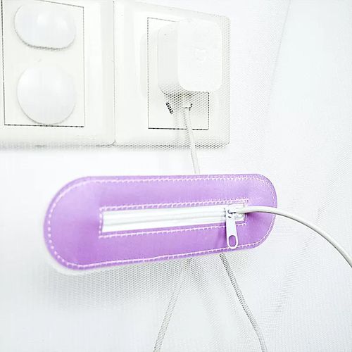 蚊帐充电魔术贴宿舍学生宿舍床蚊帐手机数据线插座充电开口拉链贴