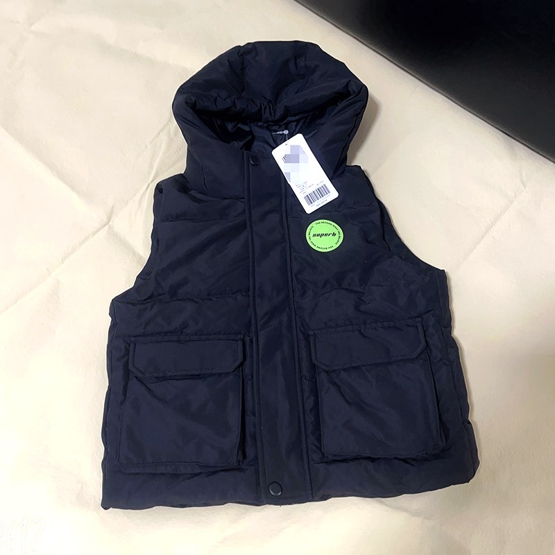 童年不同样童装羽绒服外套4-16岁加厚背心马甲中大童连帽上衣男女