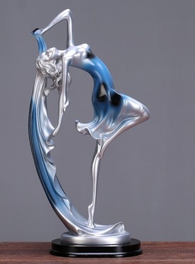 北欧跳舞女孩摆件简约客厅电视柜玄关家居装饰品艺术小摆设工艺品