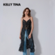 流苏中长裙气质罩衫 KELLY 新款 叠穿吊带连衣裙2025夏季 轻奢 TINA