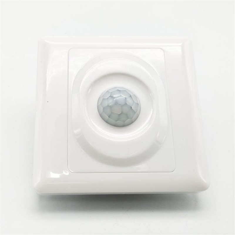 86型人体感应三线开关面板带零线楼道led灯延时红外线感应器四线