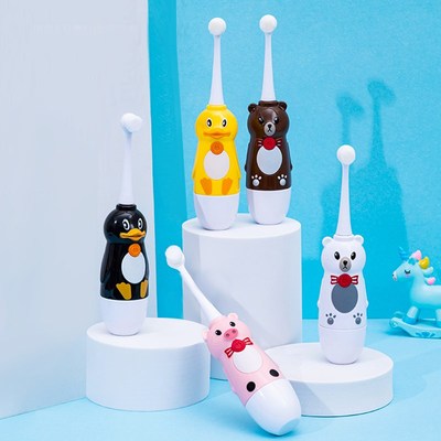 儿童电动牙刷软毛声波全自动宝宝小学生2-3-6-10一12岁以上卡通款