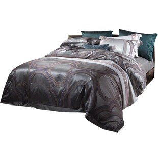 时尚 真丝提花四件套绸缎丝滑柔软桑蚕丝大气样板房间别墅床上用品