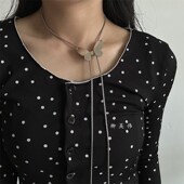 柳吴伟蝴蝶腰链配饰y2k链条腰带女身体链jk配连衣裙子装 饰高级感