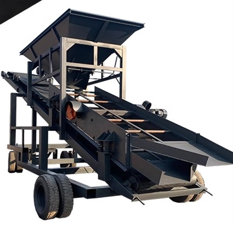 多功能工地滚筒式筛沙机矿山碎石直线圆振动筛煤矿砂石振动筛石机
