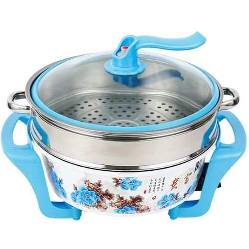 魔力电热锅韩式多功能电火锅粘锅跑江湖展销会卖