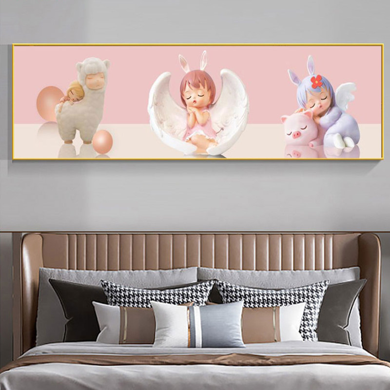 儿童房间卧室饰画现代男孩爱温馨挂画卧背景墙壁画