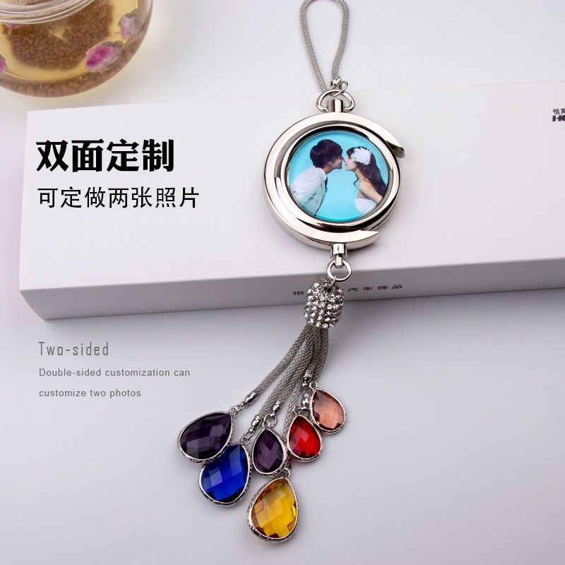 照片内挂饰吊饰载符上水晶吊坠男女饰品