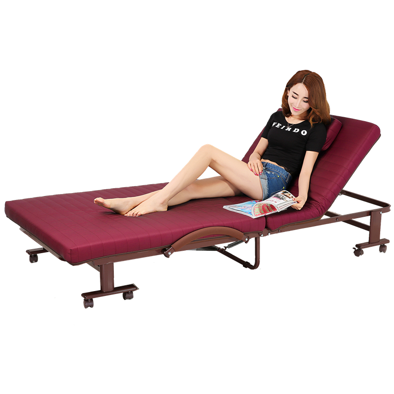 出口1米5折叠床 单人双人床办公室午休午睡床儿童保姆陪护躺椅床