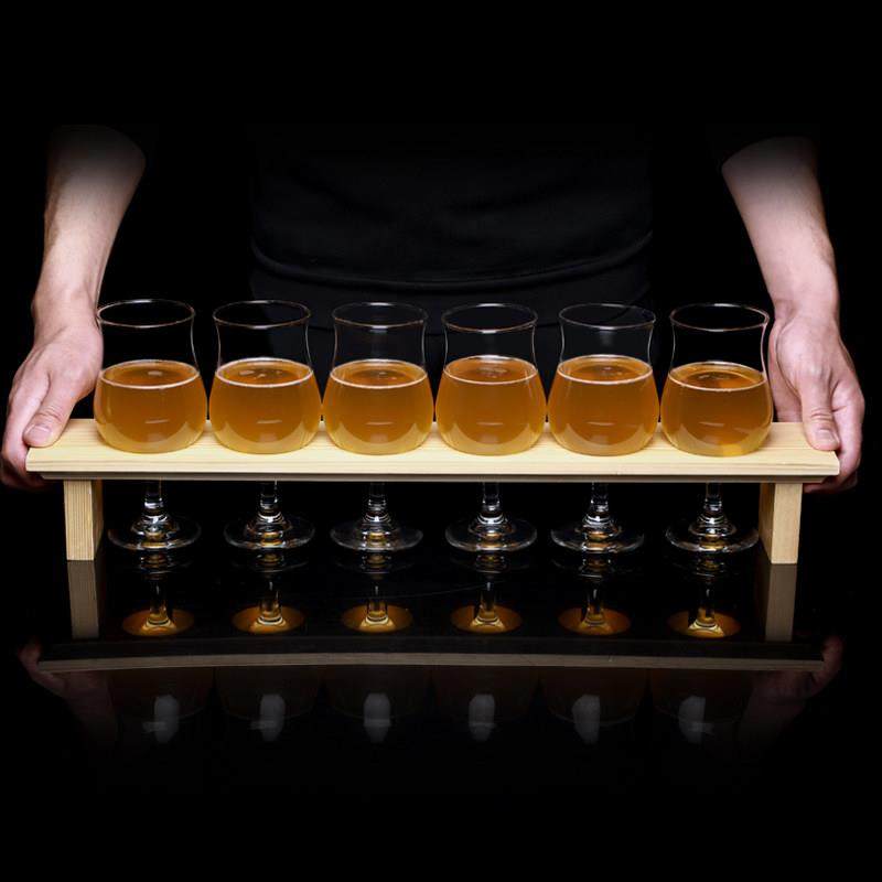 啤酒杯套装郁金香啤酒杯精酿酒馆酒吧专用创意网红实木杯架杯托,餐饮具,啤酒杯,淘宝优惠券,粉丝福利购,淘宝优惠卷