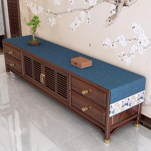 中式电视柜盖巾新中式茶几桌布防尘防烫长方形垫布书桌餐桌布桌旗