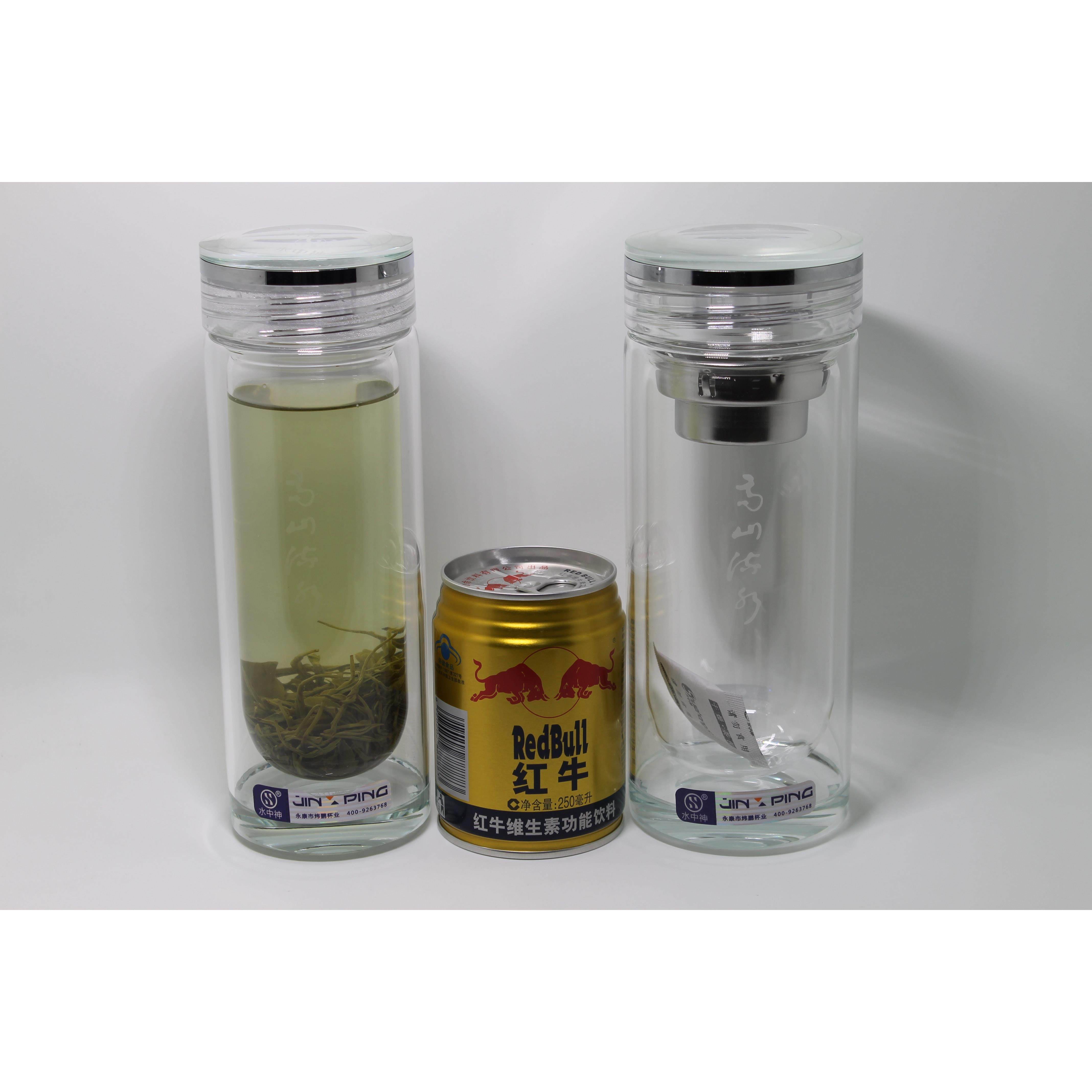 爆款水中神双层玻璃杯加厚隔热家用泡茶杯大容量男女士商务便携水,餐饮具,玻璃杯,淘宝优惠券,粉丝福利购,淘宝优惠卷