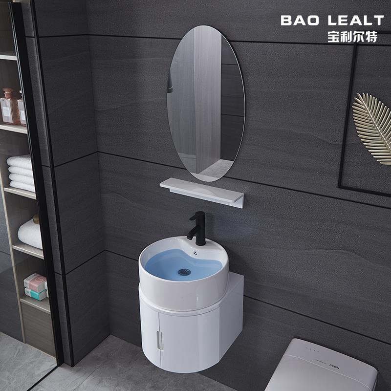 智能洗漱台盆柜组合洗手盆洗脸盆简约现代浴室柜组合小户型洗脸盆