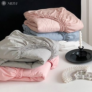 全棉夹棉纯色床笠床罩夹棉加厚床垫保护罩防尘床22新款