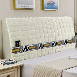 床头罩软包222年新款 床头罩全包蕾丝罩加厚通用型木床