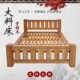 老榆木大料实木床现代风格 床头柜 床榫铆结构环保老式