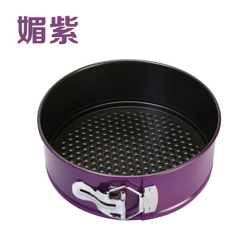 德立 烘焙器具 寸炫彩模 活底模 蜂巢 带搭扣模 多色选