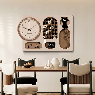 中古风电表箱装 电闸盒关遮挡挂画高级感 饰画带钟表22新款