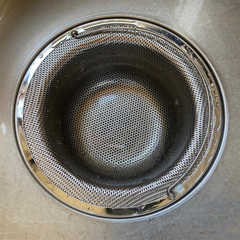特大号包边不锈钢过滤网厨房水槽垃圾水池洗菜盆老式大号带拉提手