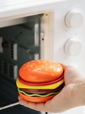 汉堡包调味碟陶瓷小碟子套装小盘子创意水果碟小菜碟甜品盘蘸料碟