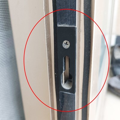 断桥推拉门移门锁扣座玻璃门窗钩锁座卡扣搭hopo门锁窗户扣洞配件